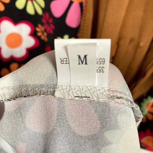 Hippie Mini-Dress, Size M, 70's Flower Power Fringe Halloween Costume Faux Suede - Picture 7 of 9